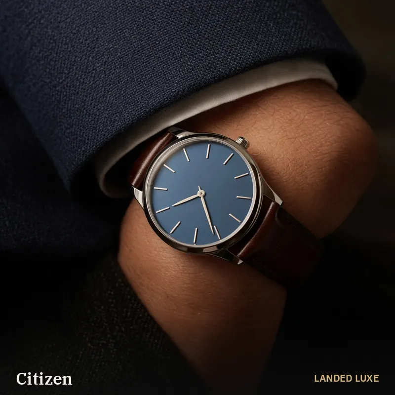 Illustrative scene for Citizen Eco-Drive BM8479-09L Men’s Watch – not the actual product