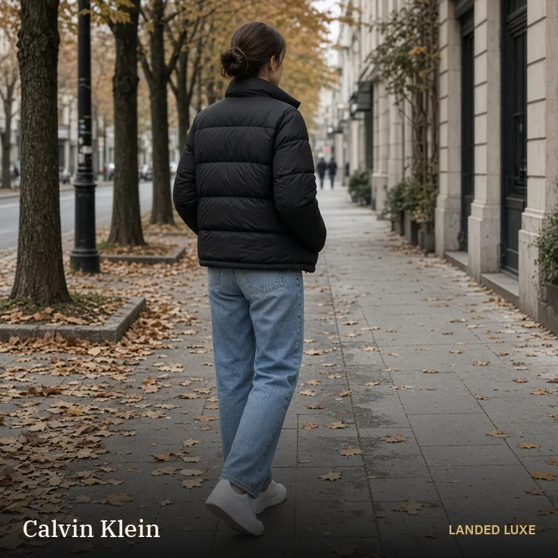 Illustrative scene for Calvin Klein Women’s Essential Short Puffer Jacket – not the actual product